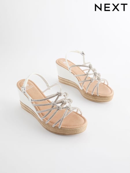 Silver Forever Comfort® Jewel Knot Wedges (103884) | € 71