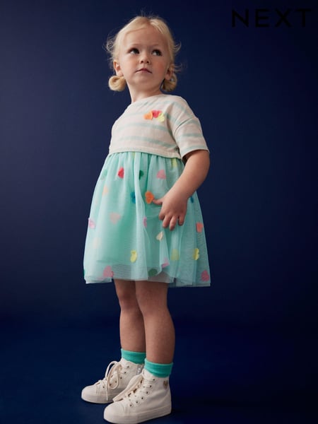 Blue Short Sleeve Tutu Dress (3mths-7yrs) (107234) | € 10 - € 13