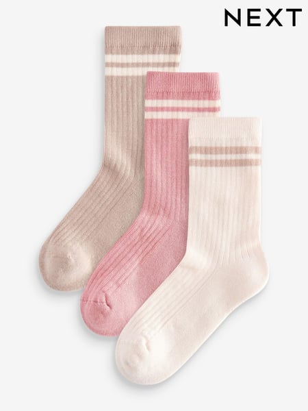 Neutral Regular Length Cotton Rich Cushioned Sole Ankle Socks 3 Pack (112331) | € 6 - € 9