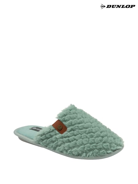 Grün - Dunlop Ladies Closed Toe Waffle Mule Slippers (119239) | 25 €