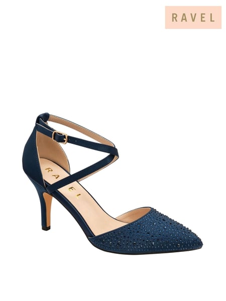 Ravel Blue Strappy Diamante Court Shoes (119517) | € 54