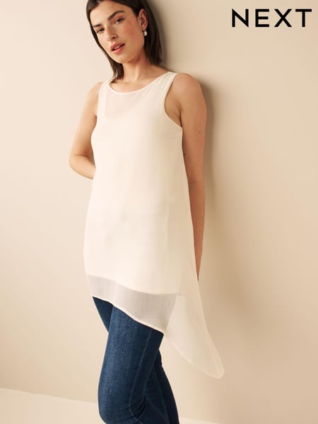Ecru Cream Woven Layer Tunic (119633) | € 10