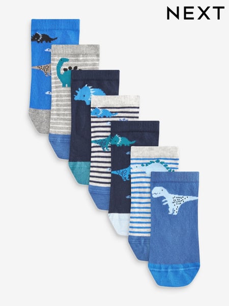 Blue Dinos Rich Trainers Socks 7 Pack (120106) | € 10 - € 13