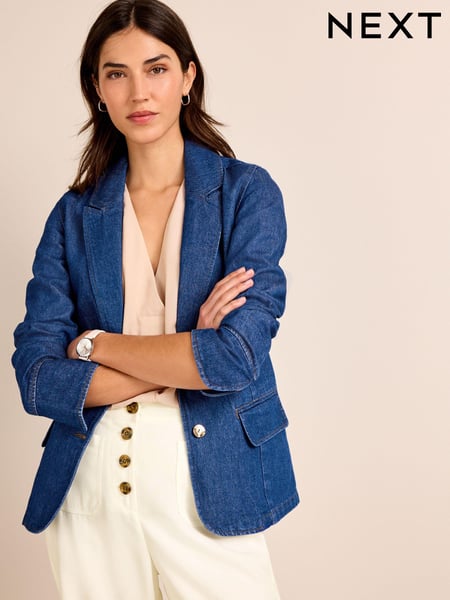 Denim Bright Blue Single Breasted Blazer (1405Z5) | € 15