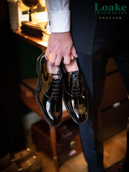Loake Black Patent Oxford Dress Shoes (145585) | € 265