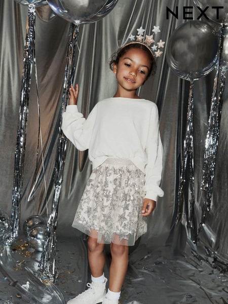 Silver Sequin Skirt (3-16yrs) (148229) | € 10 - € 13