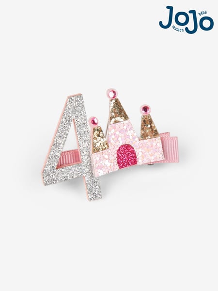 JoJo Maman Bébé Pink Pastel 5th Birthday Glitter Clip (150082) | € 9