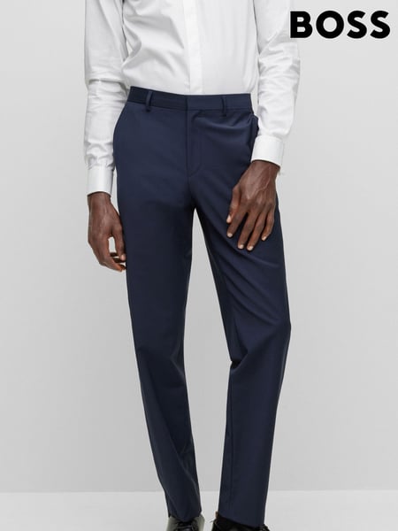 BOSS Blue BOSS Leon Wool Blend Regular Fit Suit Trousers (155399) | € 93