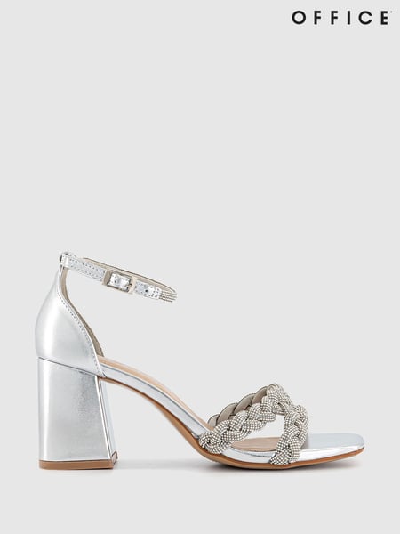 Office Natural Mila Embellished Block Heel Sandals (155786) | € 43