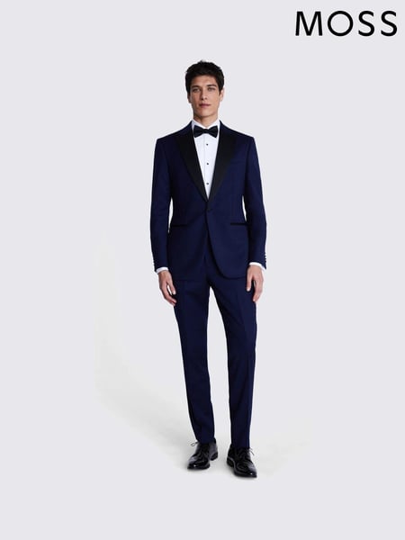 MOSS Blue Tailored Fit Twill Jacket (159742) | € 147
