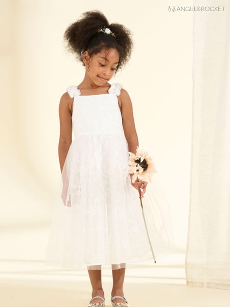 Angel & Rocket White Sparkle Embroidered Olivia Dress (163489) | € 109 - € 125