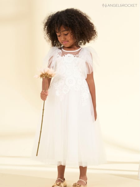 Angel & Rocket White Cascade Lace Anelise Dress (163793) | € 104 - € 120