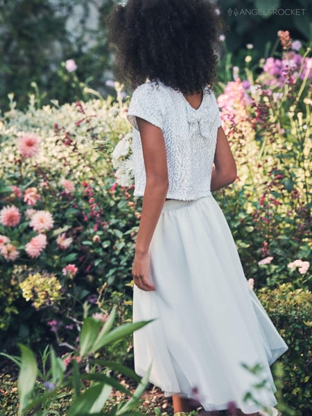 Angel & Rocket White Sequin Leonie Top & Skirt Set (167433) | € 64 - € 73