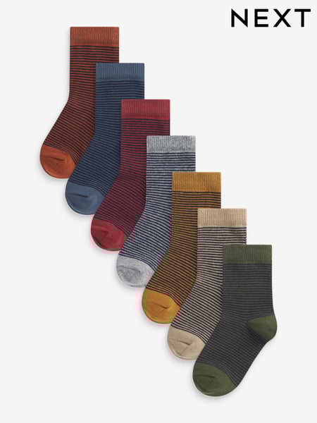 Multi Stripe Cotton Rich Socks 7 Pack (167701) | € 11 - € 16