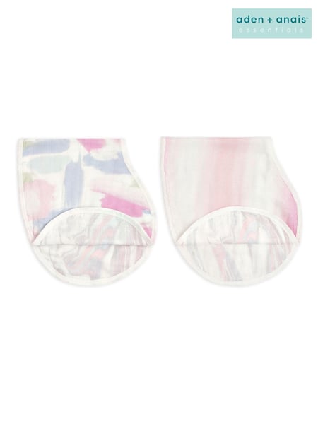 aden + anais Pink Silky Soft Florentine Burpy 100% Cotton Bibs 2 Pack (180078) | € 34