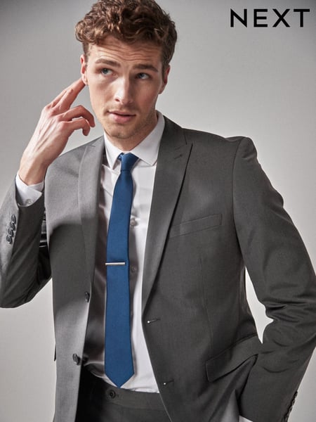 Charcoal Grey Tailored Fit Two Button Suit Jacket (182051) | € 90