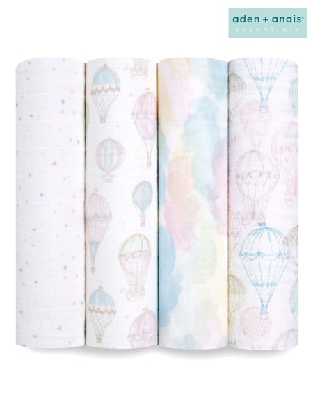 aden + anais Pink Cotton Muslin Blankets 4 Pack (189143) | € 78