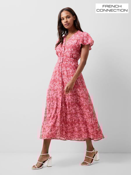 French Connection Red Cass Delphine Midi Dress (193070) | € 129