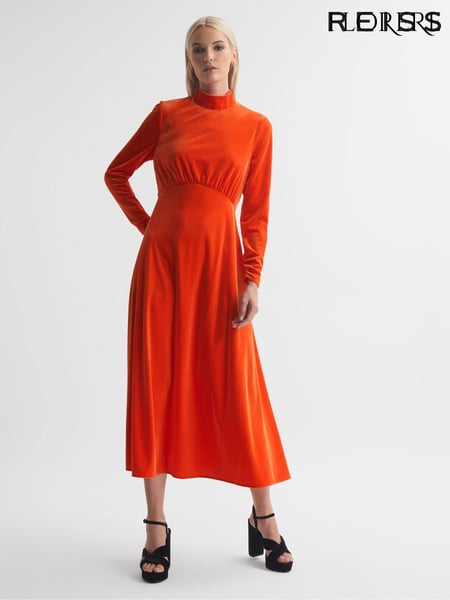 Florere Velvet Midi Dress (193611) | € 278