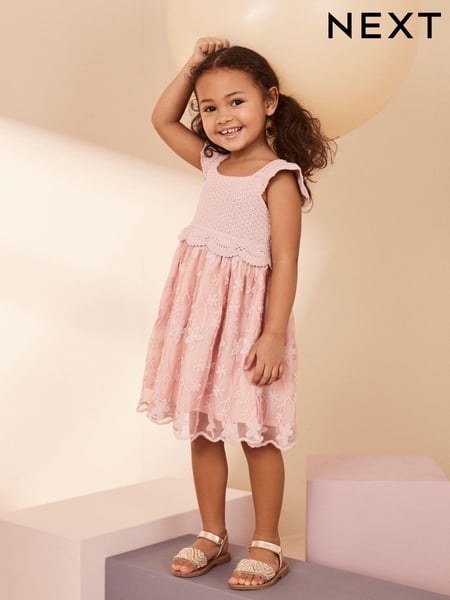 Pink Occasion Knit Dress (3mths-10yrs) (195616) | € 40 - € 45