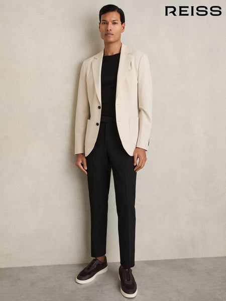 Reiss Black Found Slim-Fit Drawstring Trousers (201979) | € 168