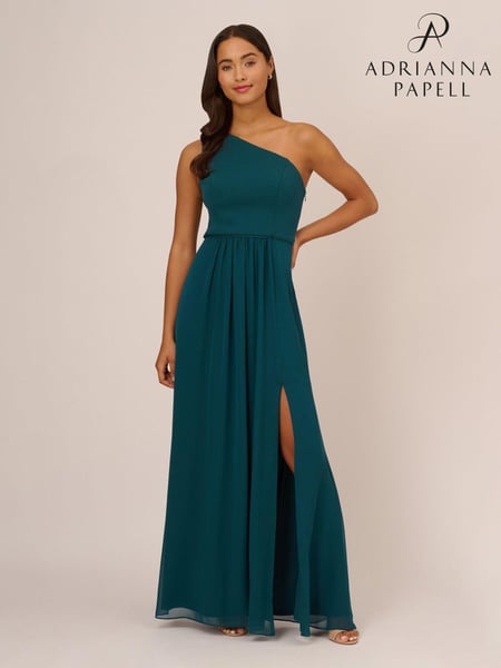 Adrianna Papell One Shoulder Chiffon Gown (242017) | € 217