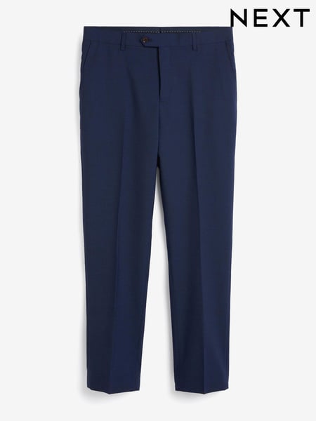 Bright Blue Tailored Fit Signature TG Di Fabio Wool Rich Puppytooth Suit: Trousers (255159) | € 25