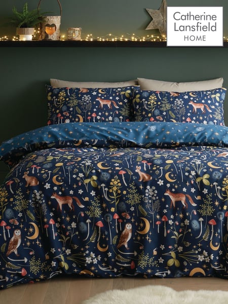Catherine Lansfield Enchanted Twilight Animals Duvet Cover and Pillowcase Set (267238) | 27 € - 44 €