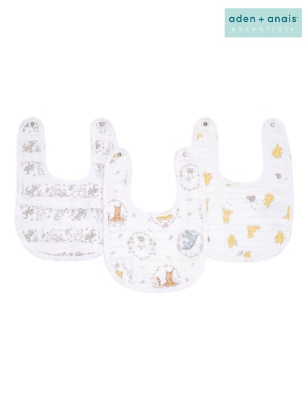 aden + anais Essentials Disney Winnie + Friends Snap Bibs 3 Pack (279833) | € 6