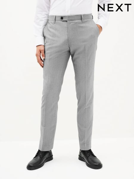 Light Grey Skinny Fit Stretch Smart Trousers (280164) | € 36