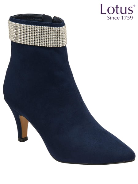 Lotus Navy Blue Stiletto-Heel Shoes Boots (297789) | € 62