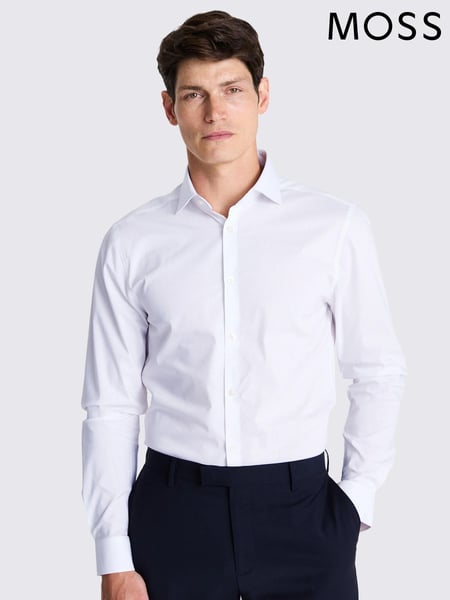 MOSS White Slim Stretch Shirt (301505) | € 55