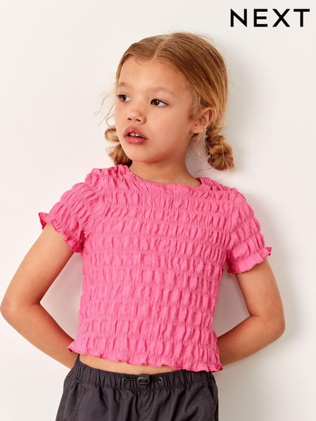 Pink Textured T-Shirt (3-16yrs) (308983) | € 3 - € 5