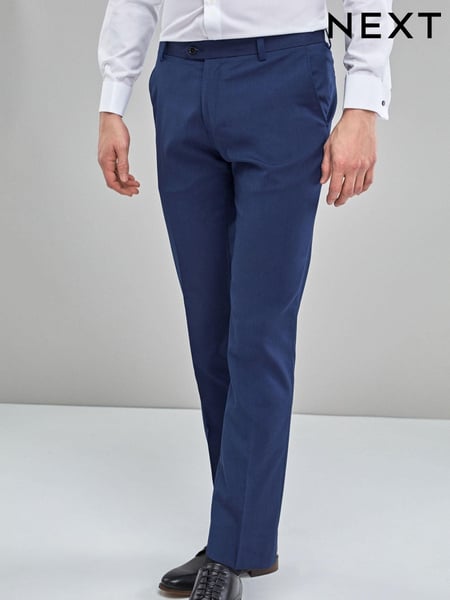 Blue Slim Fit Stretch Smart Trousers (309902) | € 36