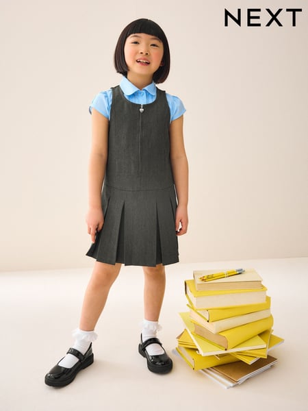 Grau - Zip Front School Pinafore (3-14yrs) (311160) | 13 € - 17 €