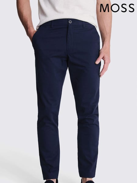 MOSS Blue Tailored Chino Trousers (317843) | € 94