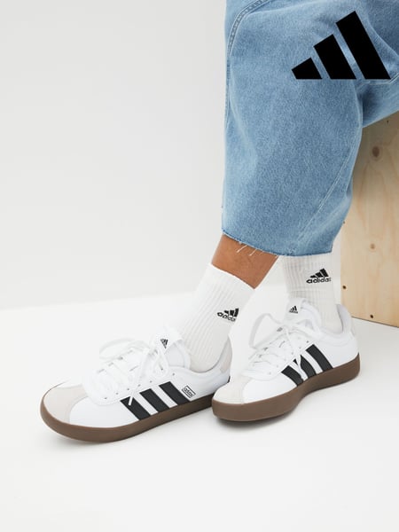 adidas White/Black VL Court 3.0 Trainers (318097) | € 94