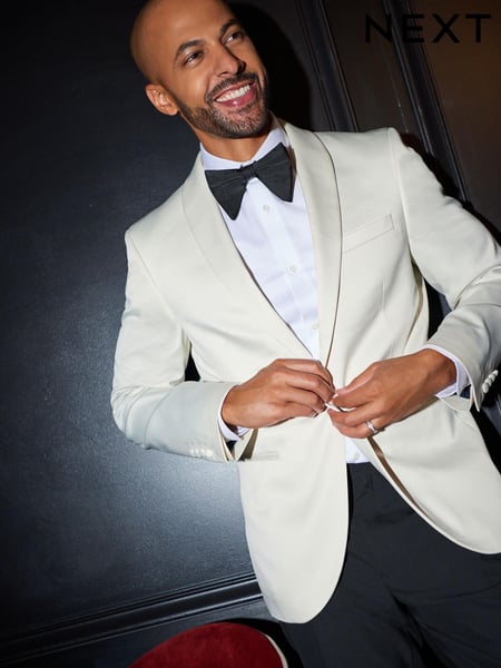 Cream Satin Tuxedo Jacket (325146) | € 23