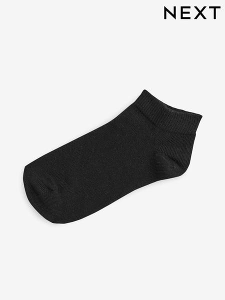 Black 7 Pack Cotton Rich Trainer Socks (328027) | € 9 - € 12