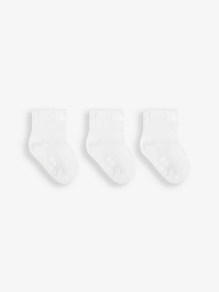 JoJo Maman Bébé White 3-Pack Princess Socks (332090) | € 18