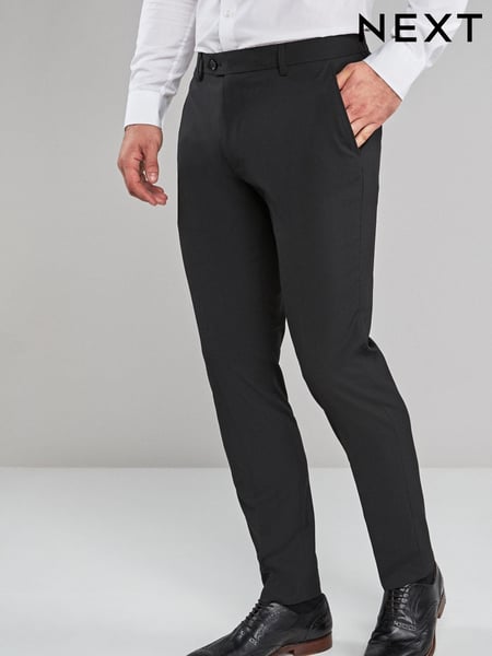 Black Skinny Fit Stretch Smart Trousers (332484) | € 36