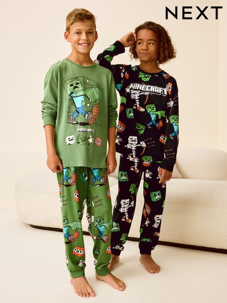 Black/Green Minecraft License Pyjamas 2 Pack (5-16yrs) (335360) | € 43 - € 55