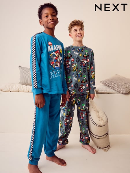 Mario Kart Green/Blue Jogger Pyjamas 2 Pack (3-14yrs) (335431) | € 43 - € 55