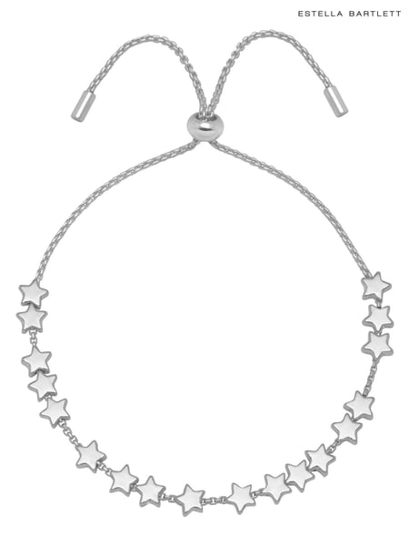 Estella Bartlett Silver Stars So Bright Chain Slider Bracelet (335936) | € 39