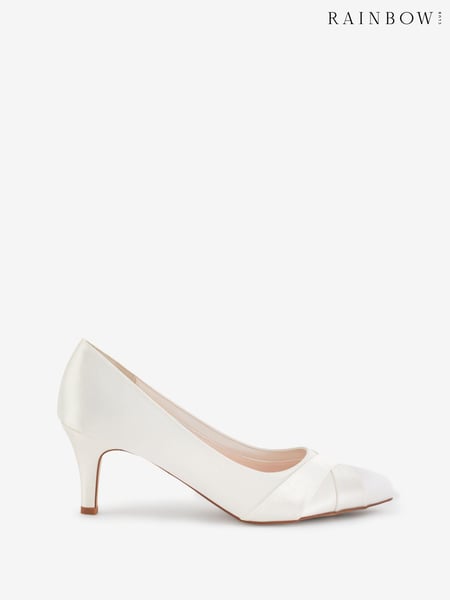 Rainbow Club White Wedding Lexi Satin Bridal Court Shoes (338748) | € 69