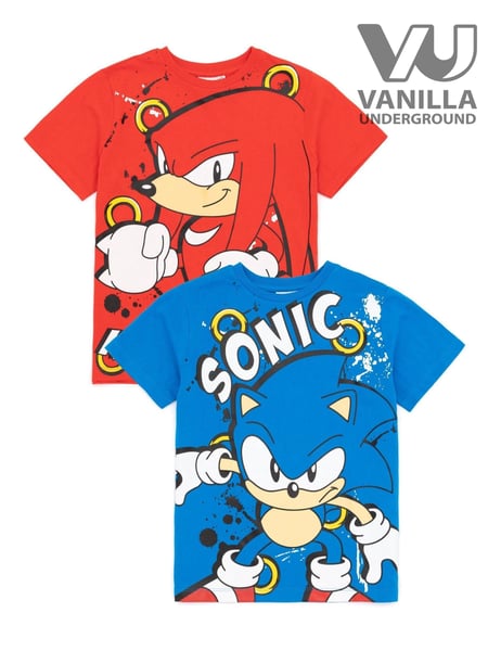 Vanilla Underground Red Sonic 100% Cotton T-Shirts 2 Pack (341146) | € 34