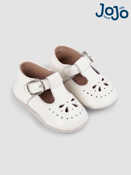 JoJo Maman Bébé White Peter Rabbit Leather Pre-Walker Shoes (347020) | € 31 - € 33