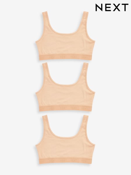Vanilla Cream Crop Tops 3 Pack (5-16yrs) (350853) | € 7 - € 11