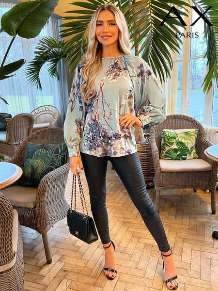 AX Paris Blue Printed Long Sleeve Top (352864) | € 11