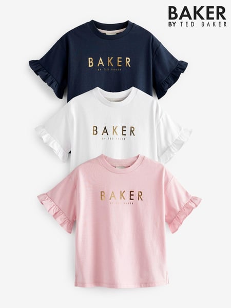 Baker by Ted Baker 100% Cotton T-Shirts 3 Pack (357420) | € 47 - € 55